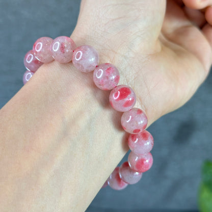 Natural Rhodonite Bracelet Size 12 mm