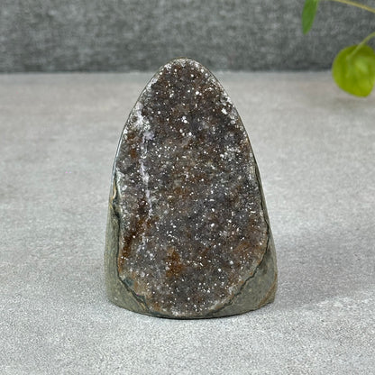 Polished Natural  Bi-Colour Amethyst Cut Base