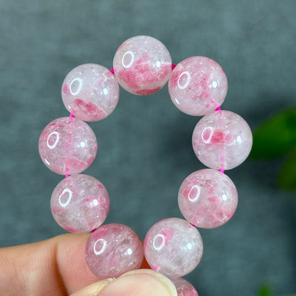 Natural Rhodonite Bracelet Size 12 mm