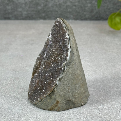 Polished Natural  Bi-Colour Amethyst Cut Base