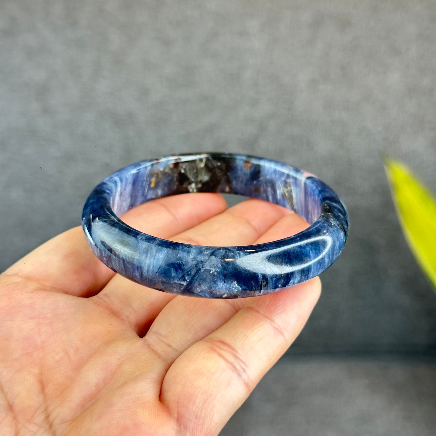 Natural Blue Kyanite VIP Banlge size 55 mm