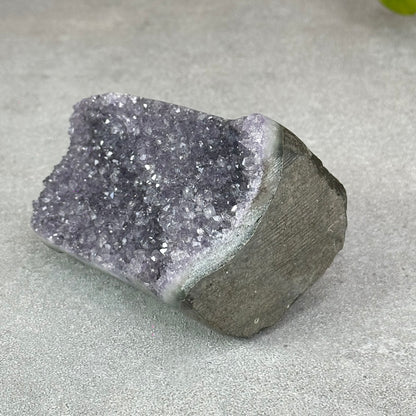 Polished Natural  Bi-Colour Amethyst Cut Base