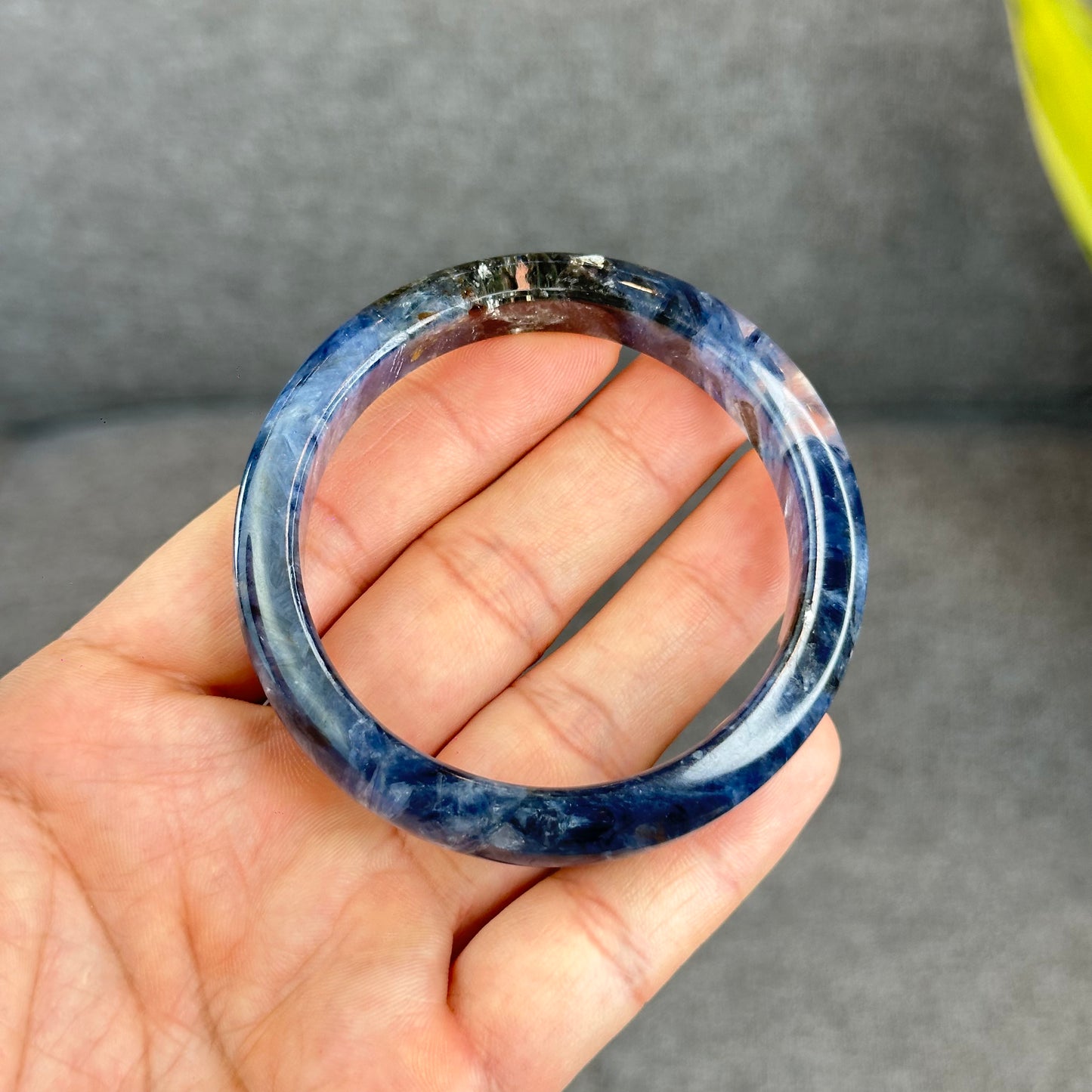 Natural Blue Kyanite VIP Banlge size 55 mm