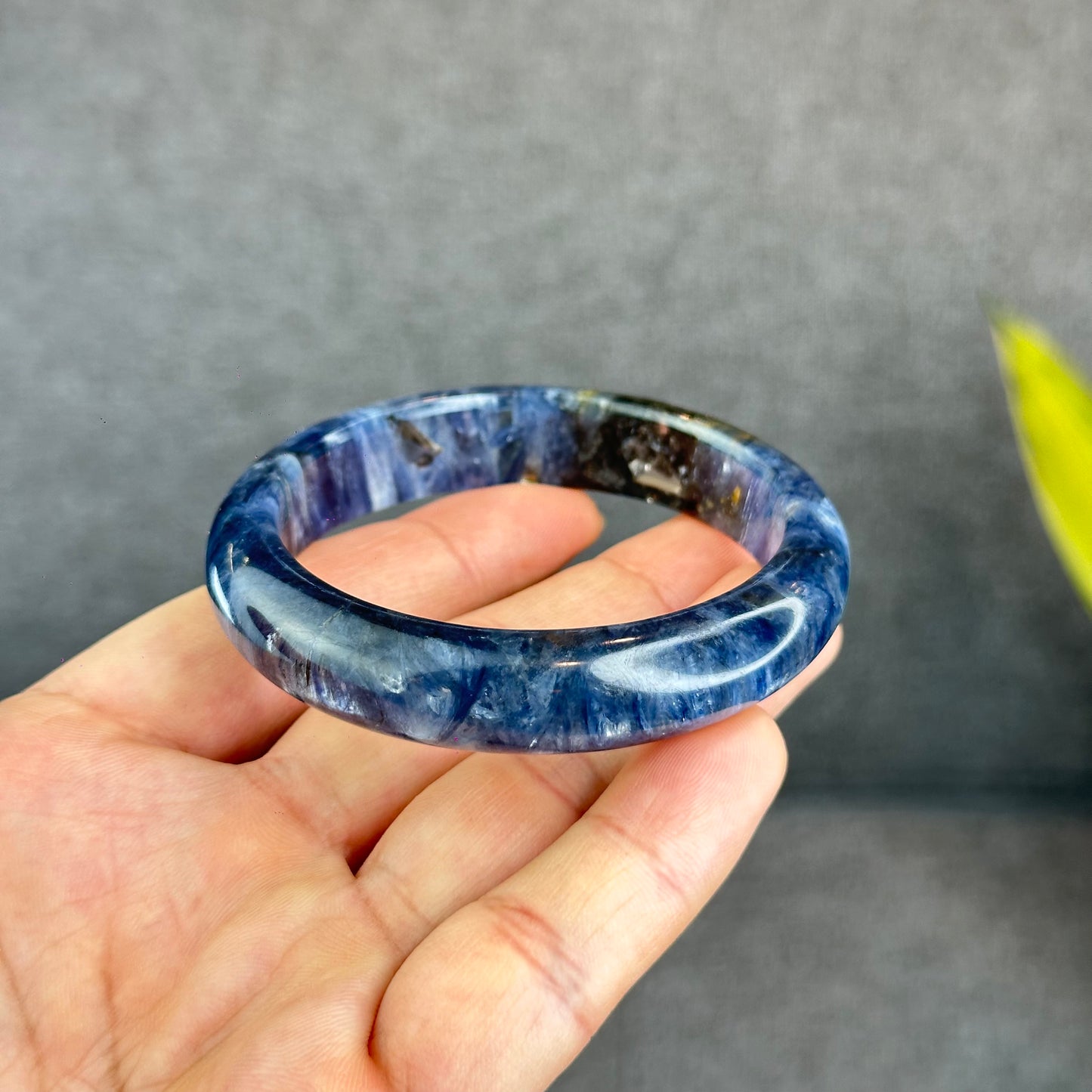 Natural Blue Kyanite VIP Banlge size 55 mm
