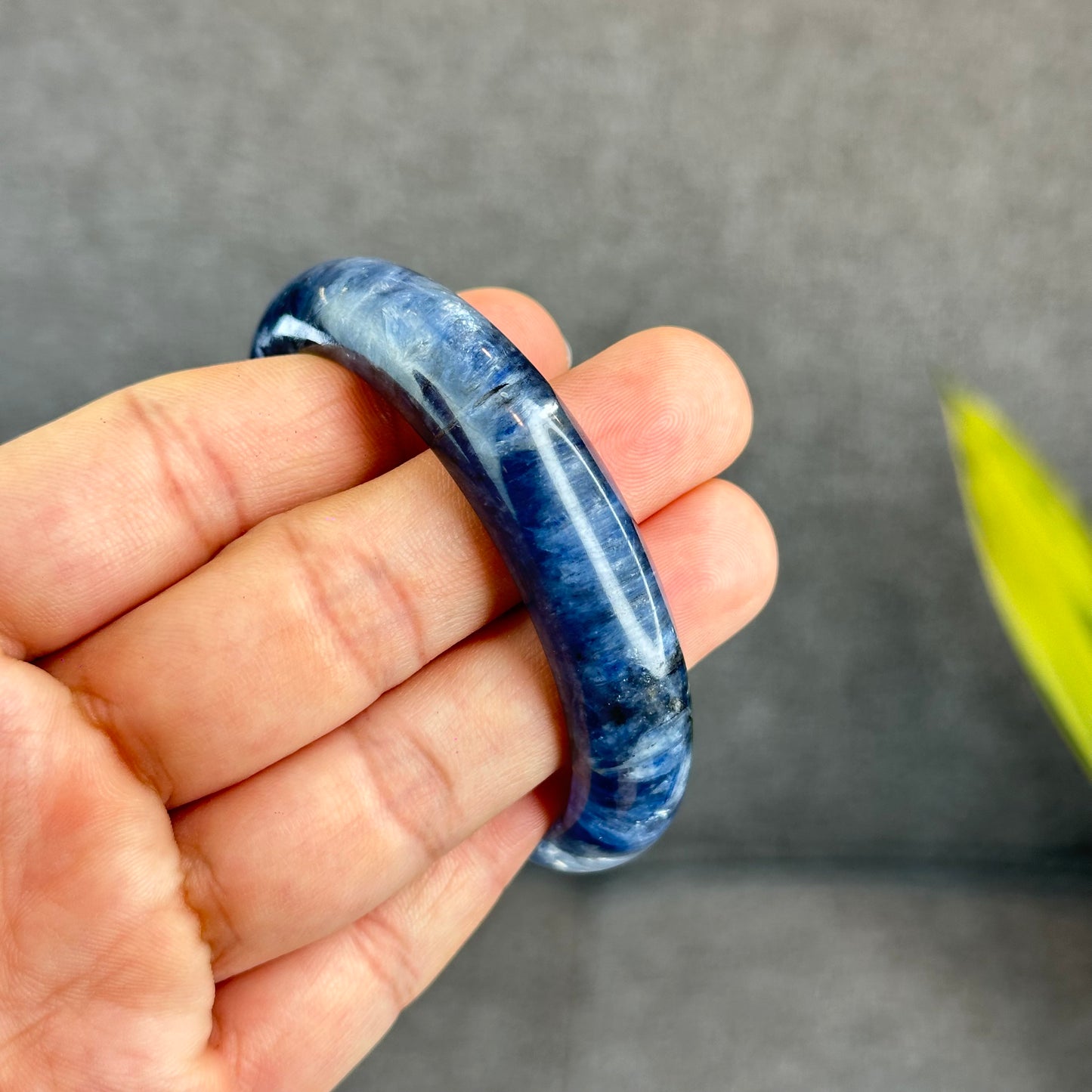 Natural Blue Kyanite VIP Banlge size 55 mm