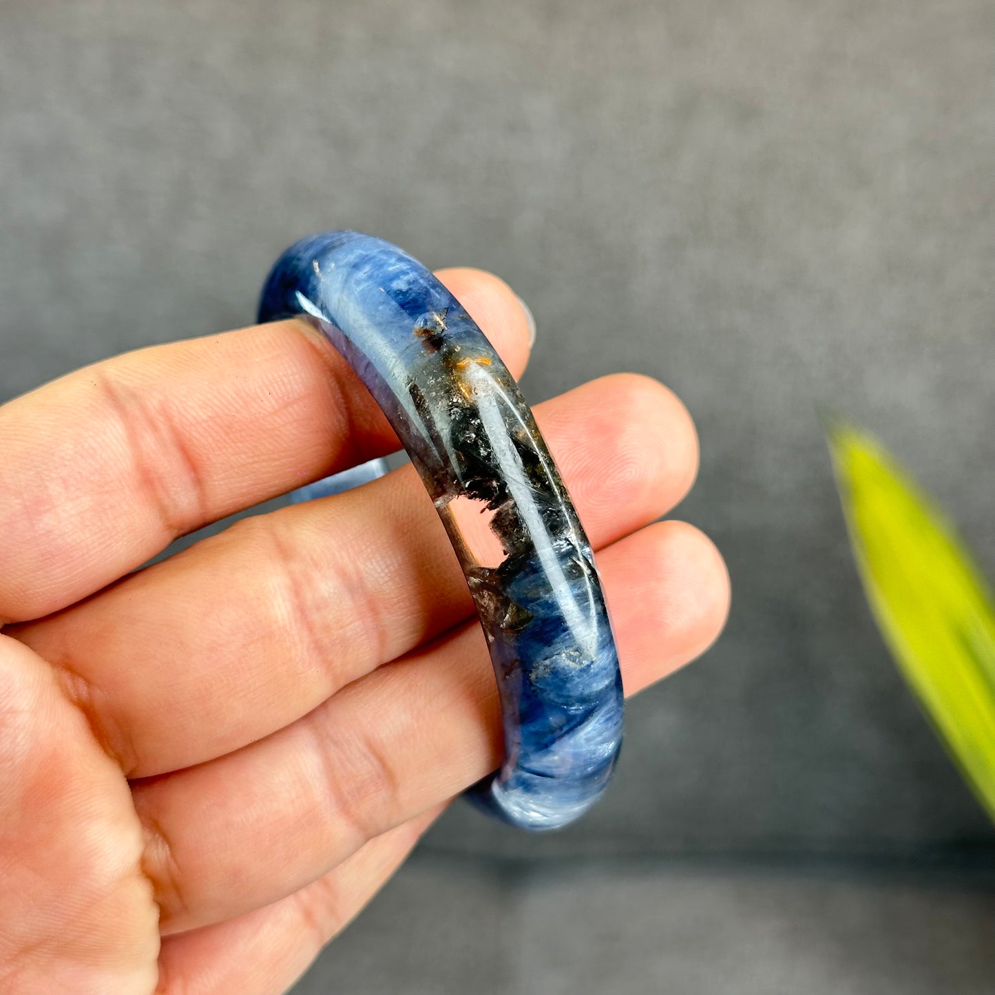 Natural Blue Kyanite VIP Banlge size 55 mm