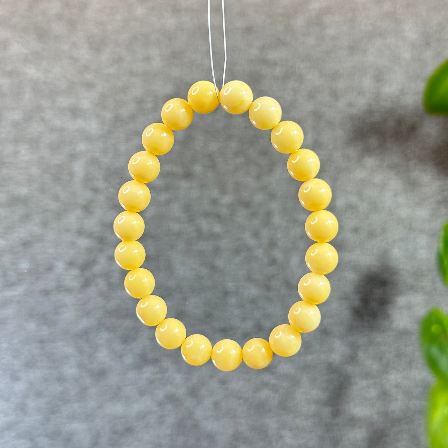 Bracelet Aragonite Jaune Taille 8 mm