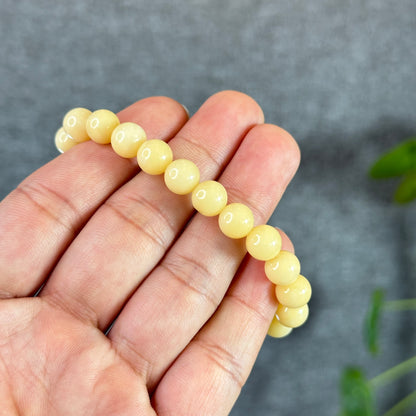 Bracelet Aragonite Jaune Taille 8 mm