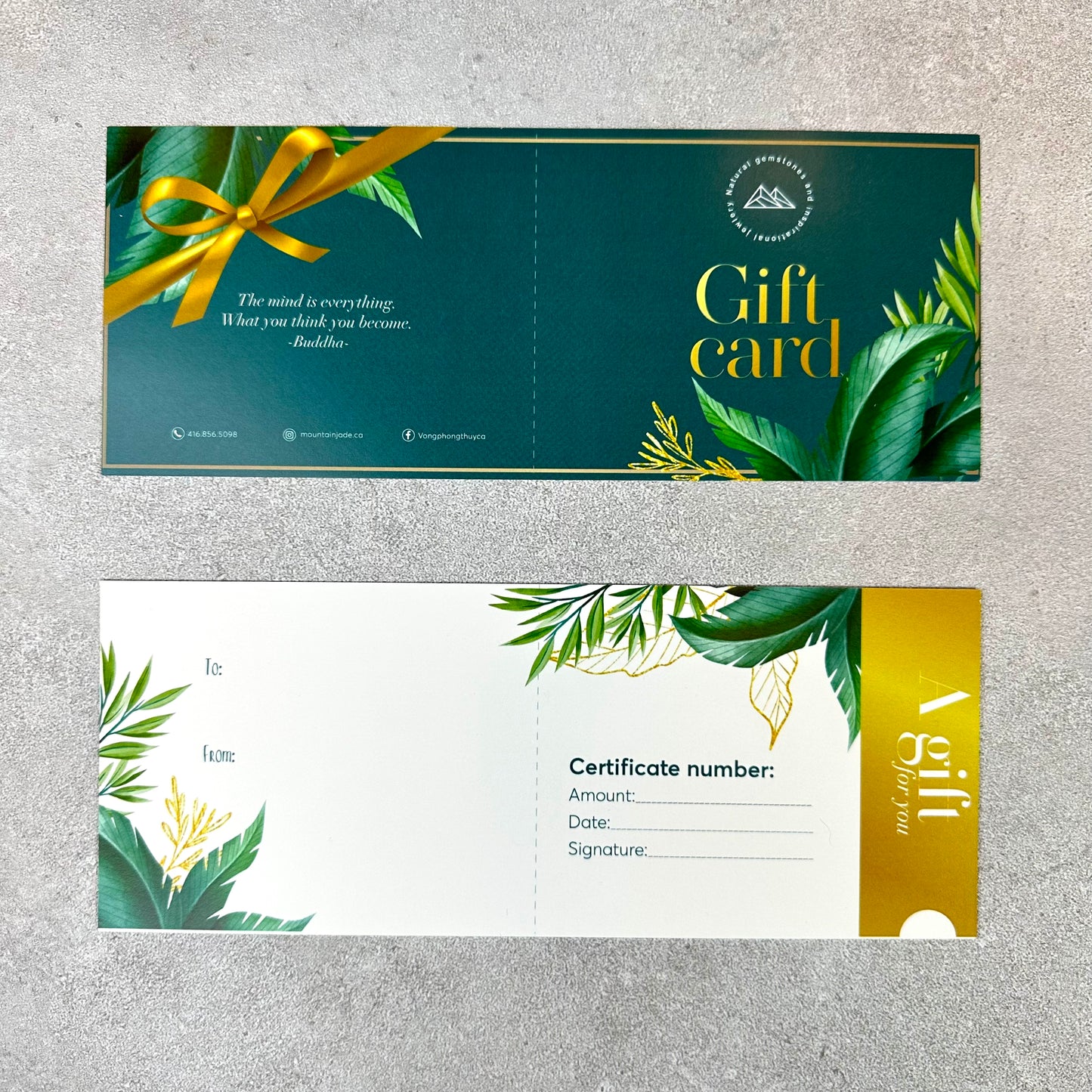 Mountain Jade Virtual Gift Card