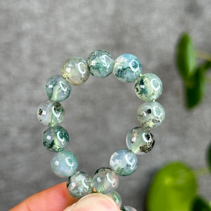 Moss Agate Bracelet Size 8.3 mm