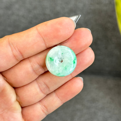 Natural Bright Apple Green Dong Dieu Jadeite Jade Type A Donut