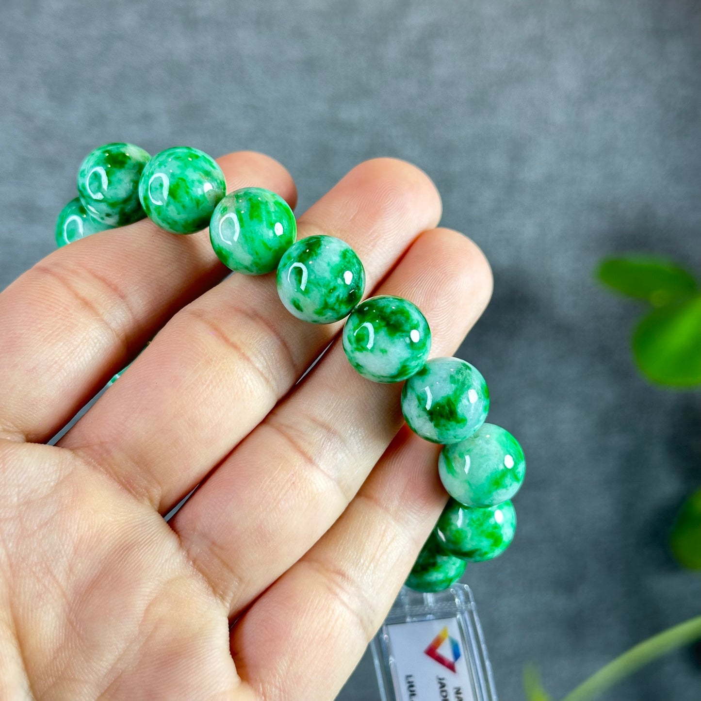 Bright Apple Green Natural Jadeite Jade Bracelet Type A Size 12.5 mm