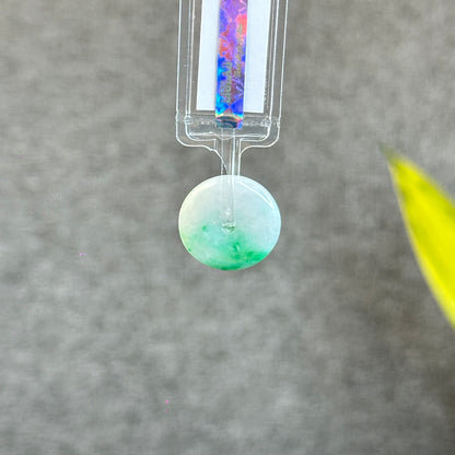 Natural Bright Apple Green Dong Dieu Jadeite Jade Type A Donut