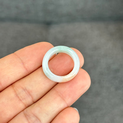 Natural Koi Orange Jadeite Jade Ring Size 1.63
