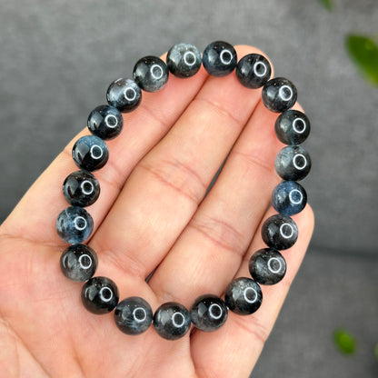 Natural Midnight Aquamarine VIP Bracelet Size 9 mm