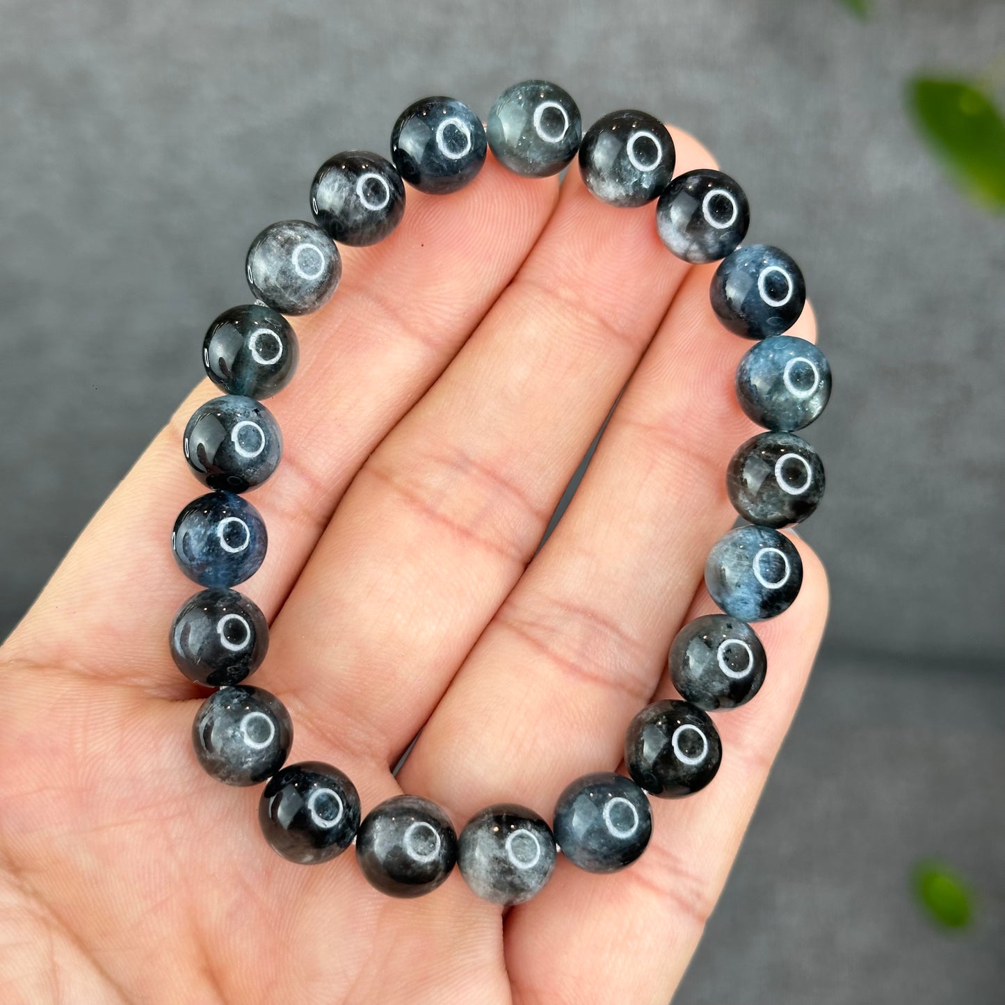 Natural Midnight Aquamarine VIP Bracelet Size 9 mm