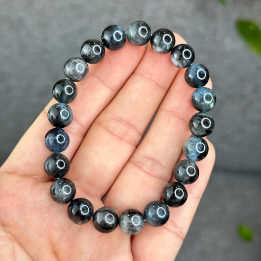 Natural Midnight Aquamarine VIP Bracelet Size 9 mm