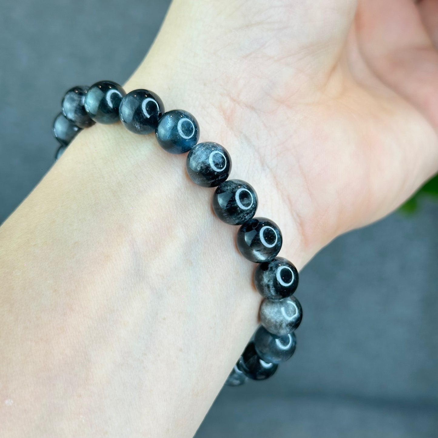 Natural Midnight Aquamarine VIP Bracelet Size 9 mm