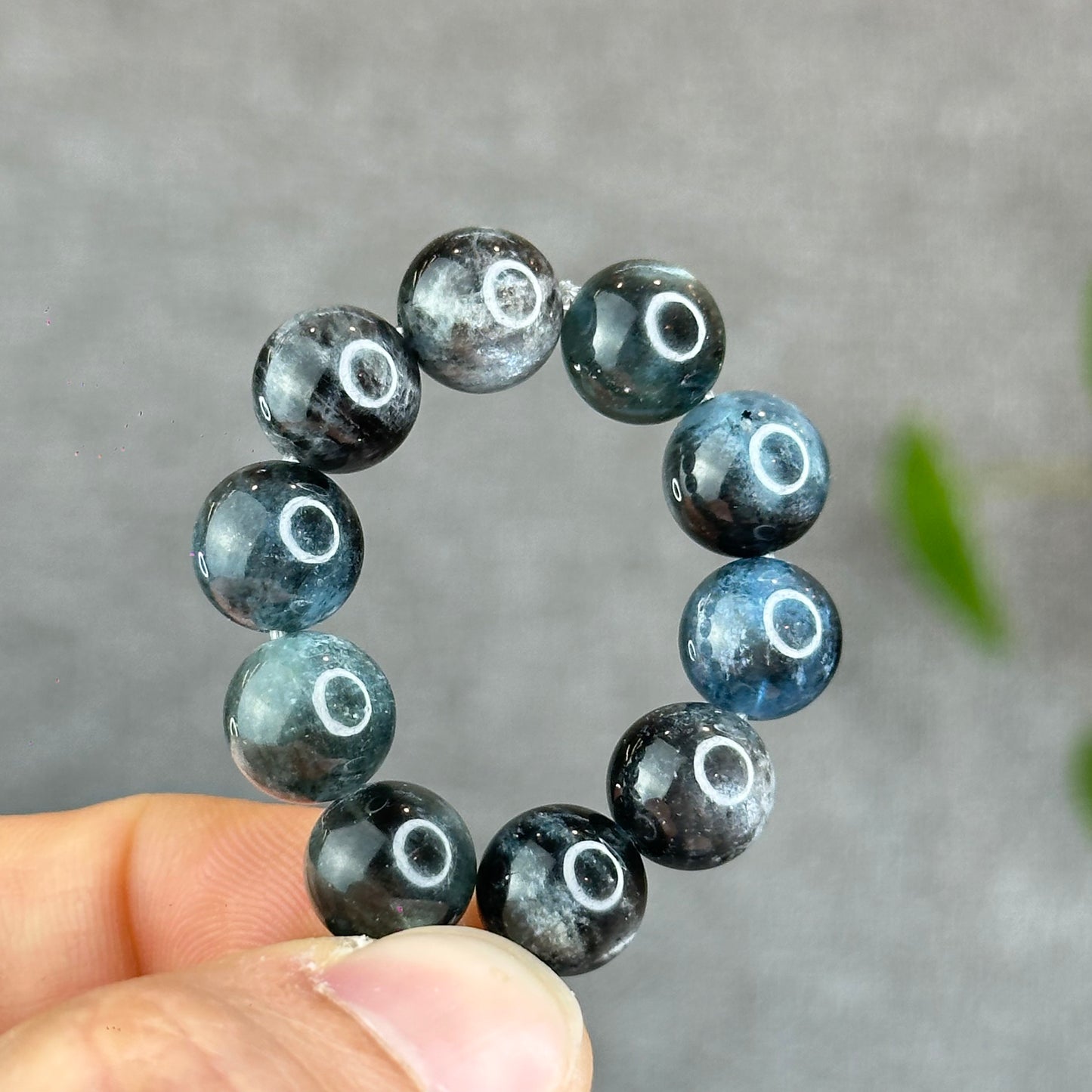 Natural Midnight Aquamarine VIP Bracelet Size 9 mm