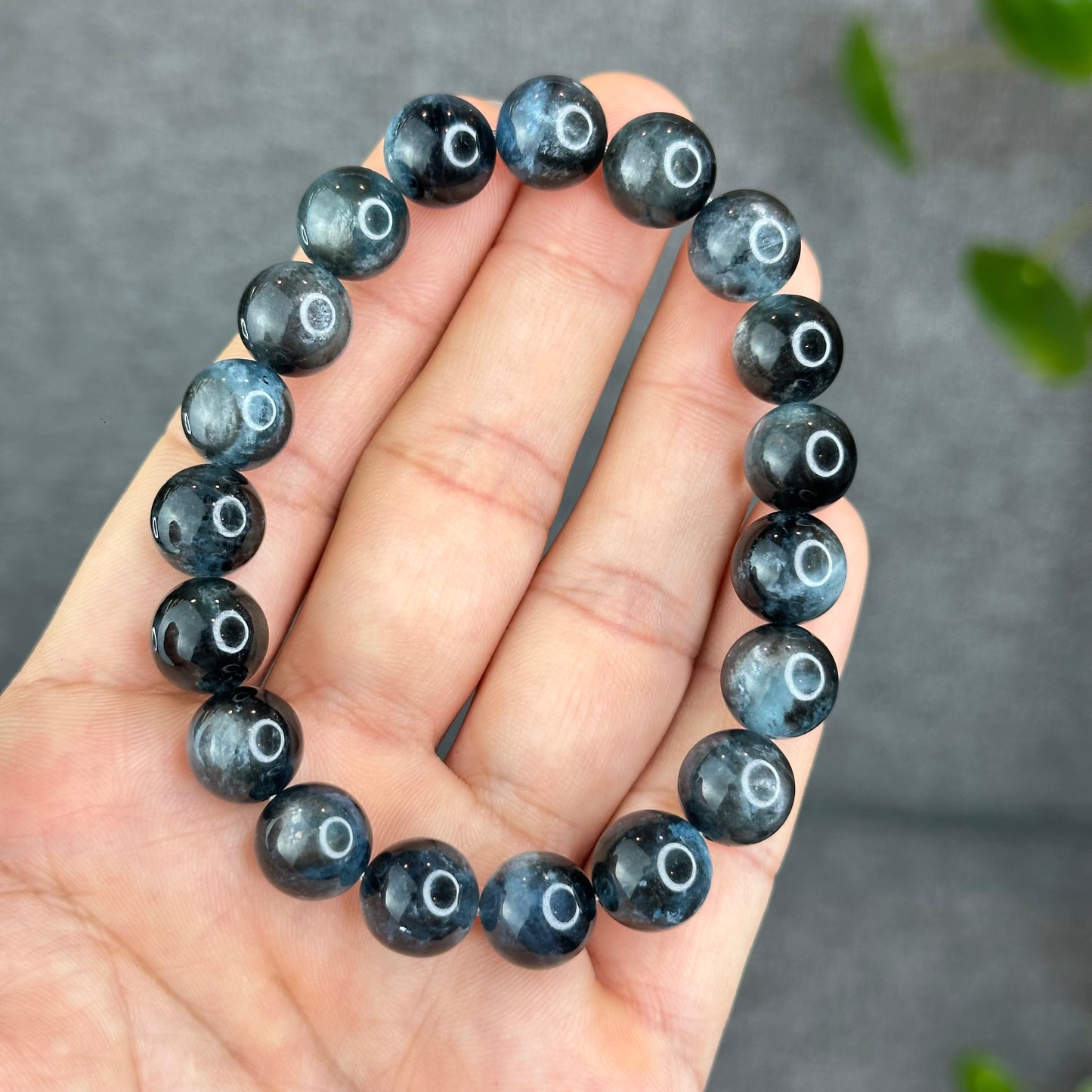 Natural Midnight Aquamarine VIP Bracelet Size 11 mm