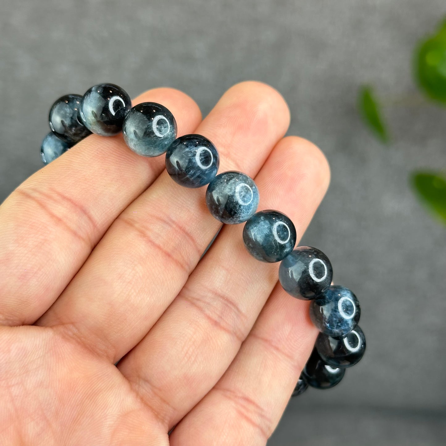 Natural Midnight Aquamarine VIP Bracelet Size 11 mm