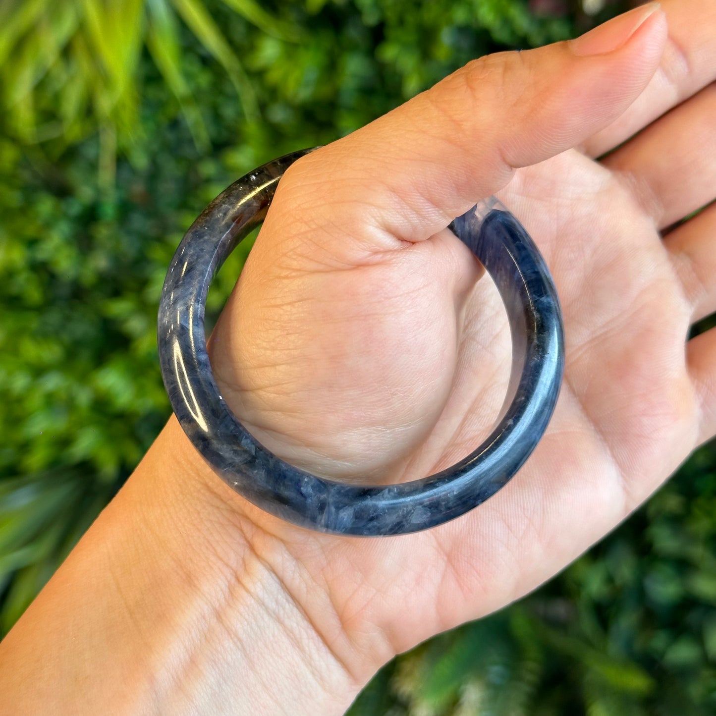 Natural Blue Kyanite VIP Banlge size 55 mm