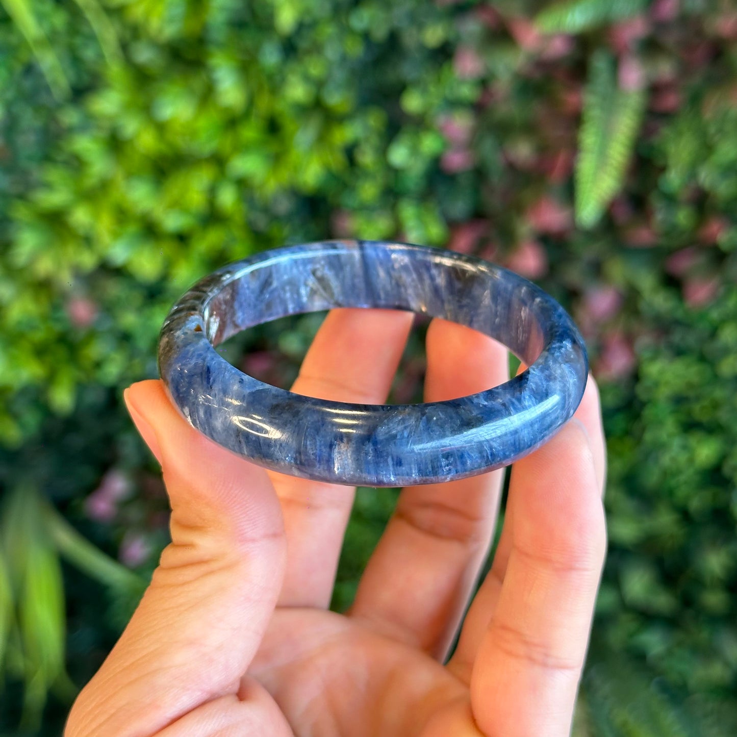 Natural Blue Kyanite VIP Banlge size 55 mm