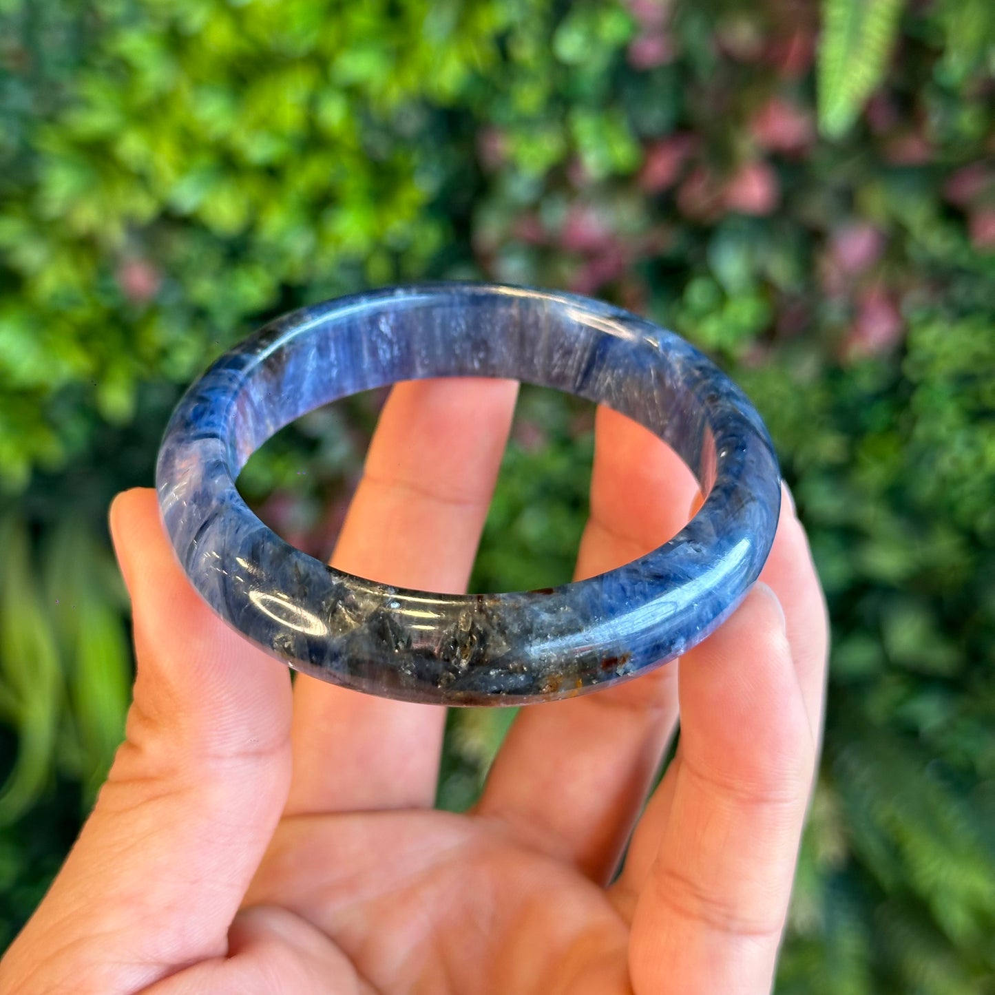 Natural Blue Kyanite VIP Banlge size 55 mm