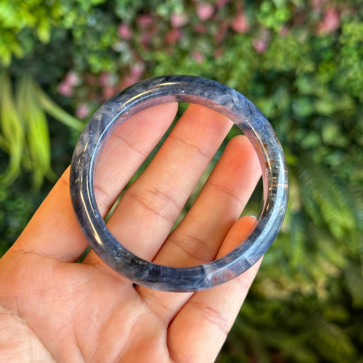 Natural Blue Kyanite VIP Banlge size 55 mm