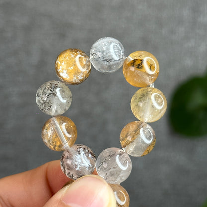 Dendritic Quartz Bracelet Size 11 mm