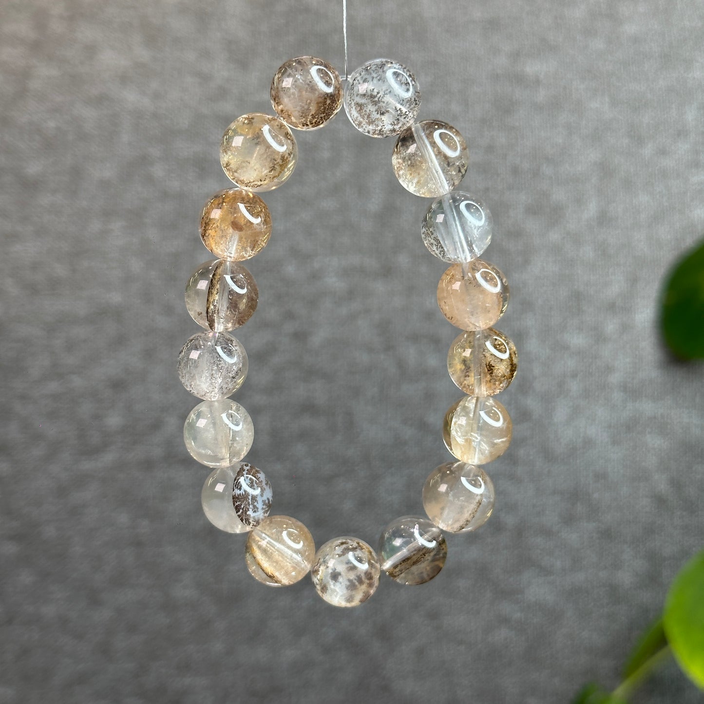 Dendritic Quartz Bracelet Size 12-12.5 mm