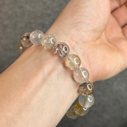 Dendritic Quartz Bracelet Size 12-12.5 mm