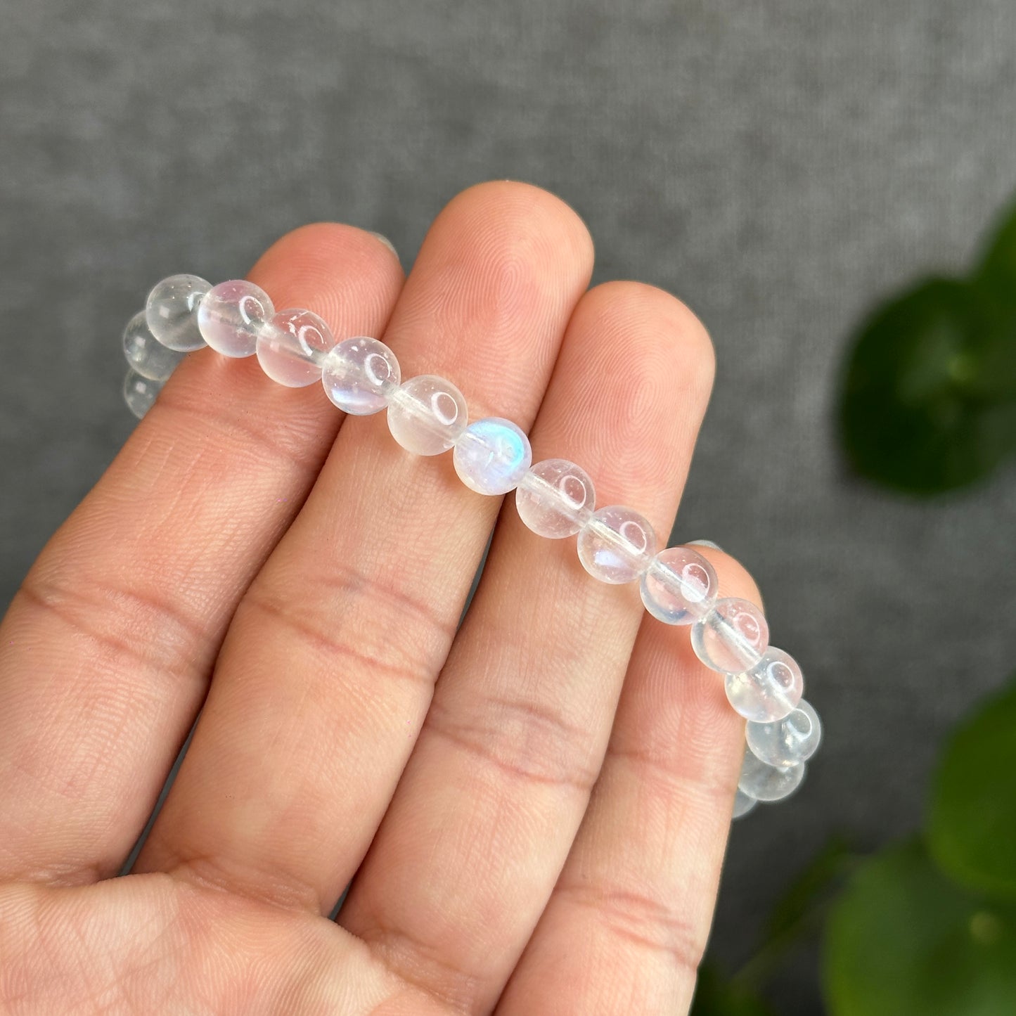 Blue Moonstone Bracelet Size 7 mm