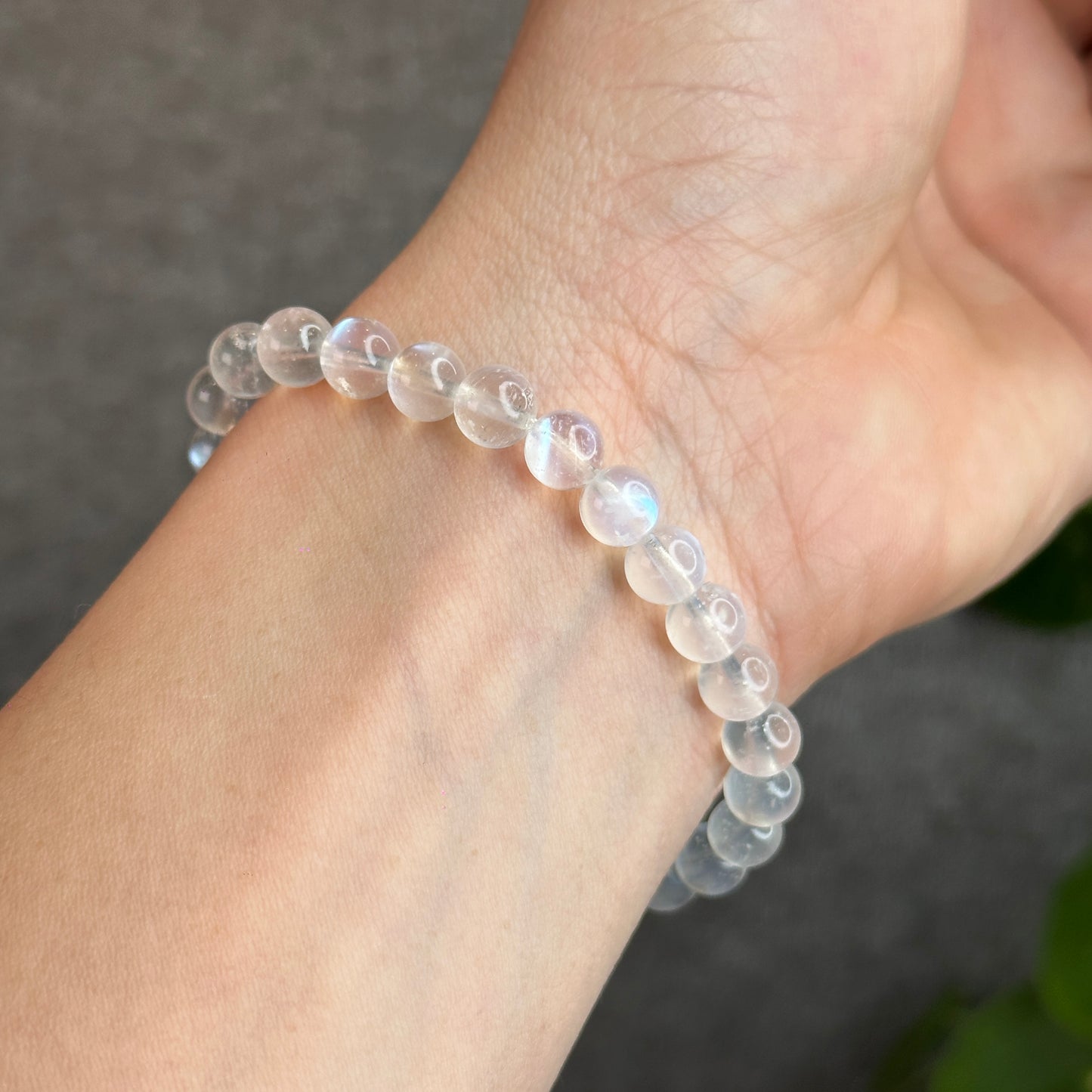 Blue Moonstone Bracelet Size 7 mm