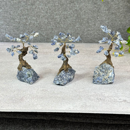 Natural Sodalite Bonsai Tree with Sodalite Base