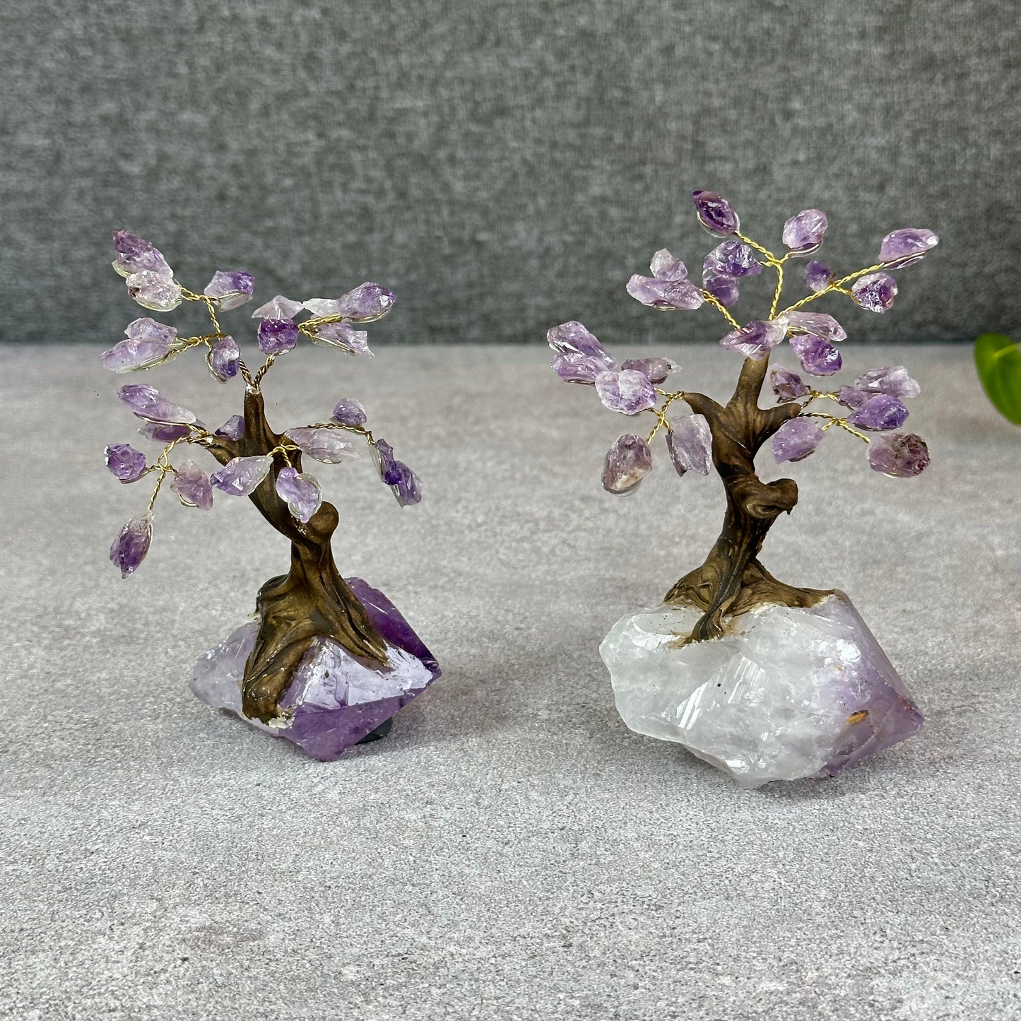 Natural Amethyst Bonsai Tree with Amethyst Base