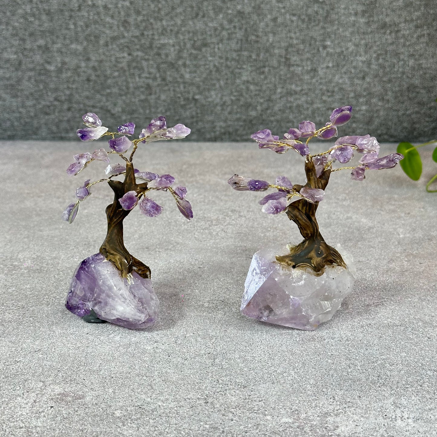 Natural Amethyst Bonsai Tree with Amethyst Base