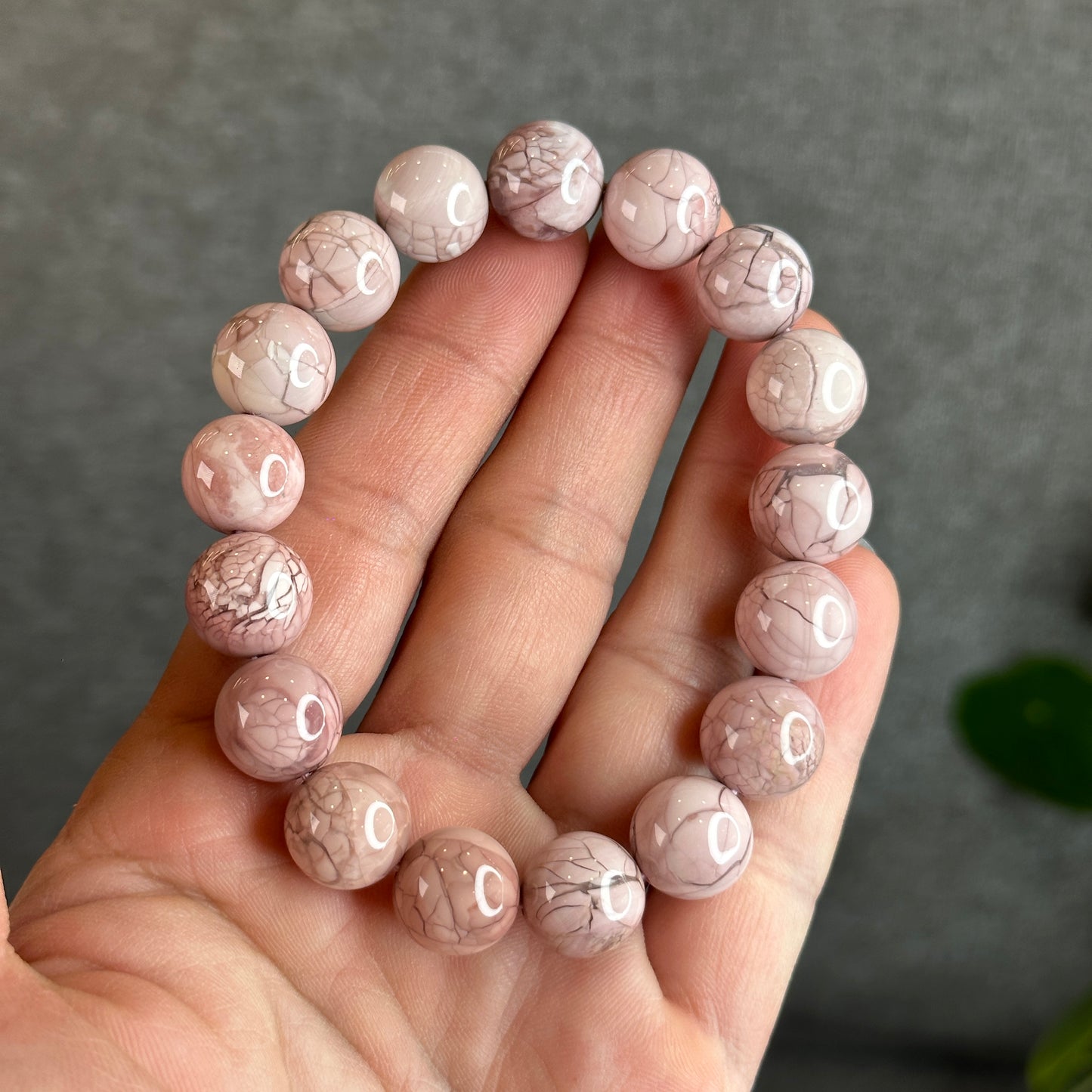 Natural Alashan Agate Bracelet Size 12-12.5 mm