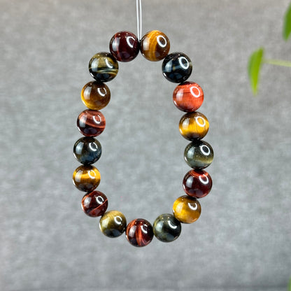 Tri Colour Natural Tiger Eye Bracelet Size 12 mm