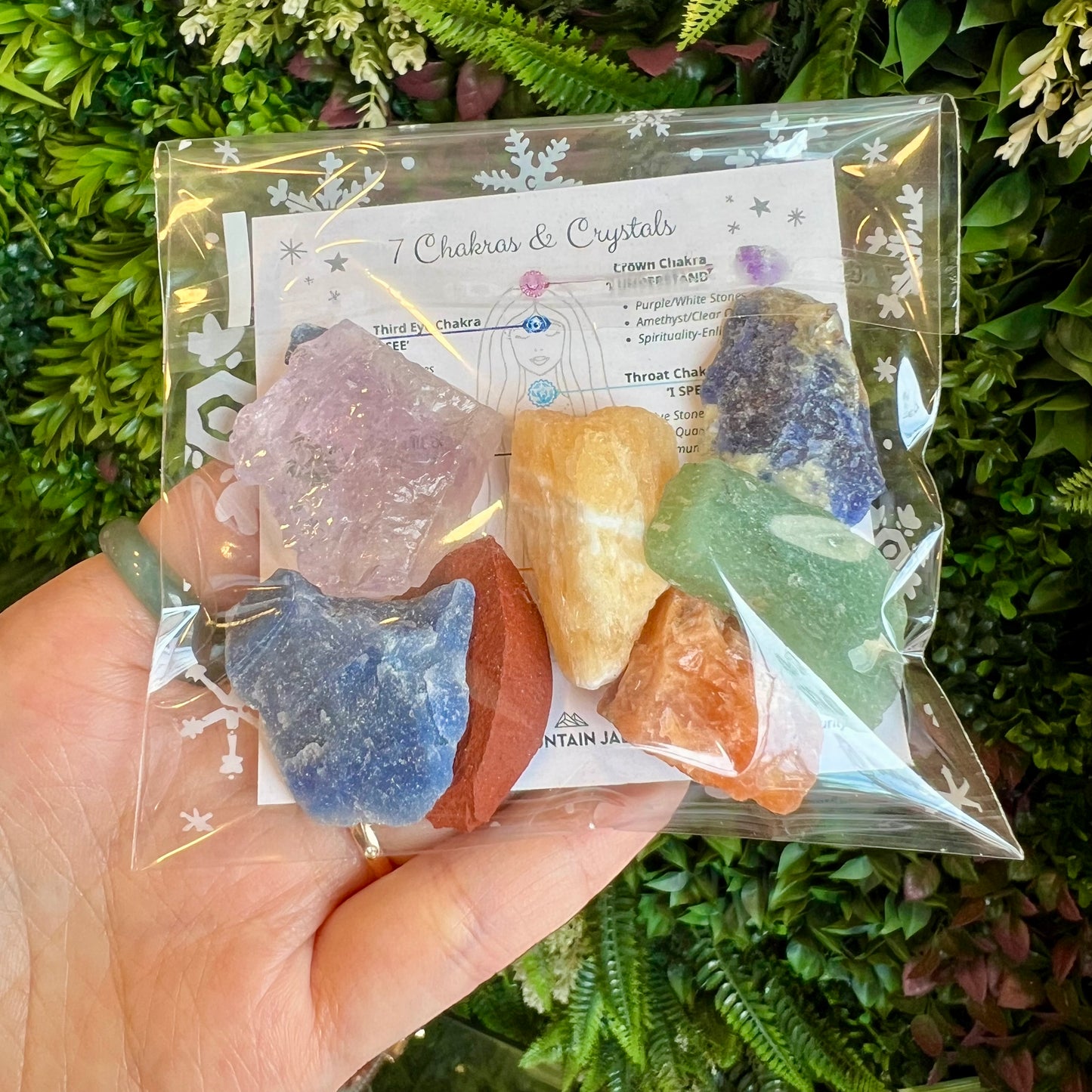 7 Chakra Natural Stone Pouch
