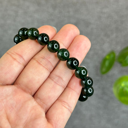 Natural Antigoirte Green Serpentine Bracelet Size 10 mm