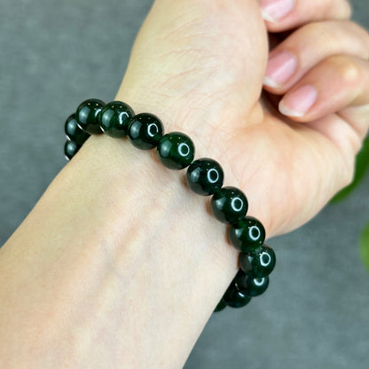 Natural Antigoirte Green Serpentine Bracelet Size 10 mm