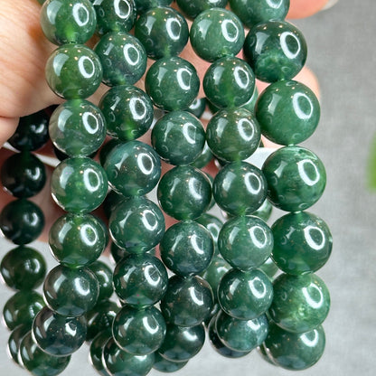 Natural Antigoirte Green Serpentine Bracelet Size 10 mm