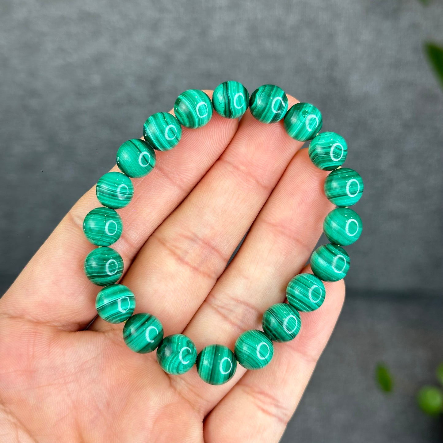 Natural Malachite Bracelet Size 8-9 mm