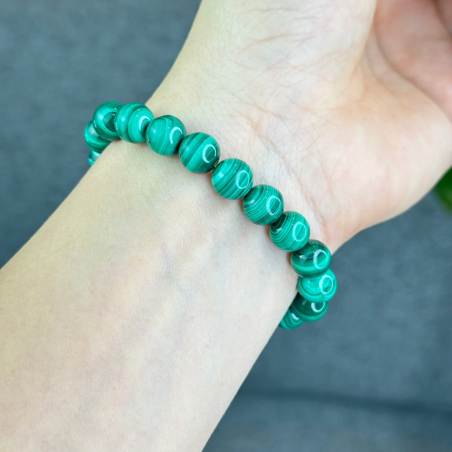 Natural Malachite Bracelet Size 8-9 mm