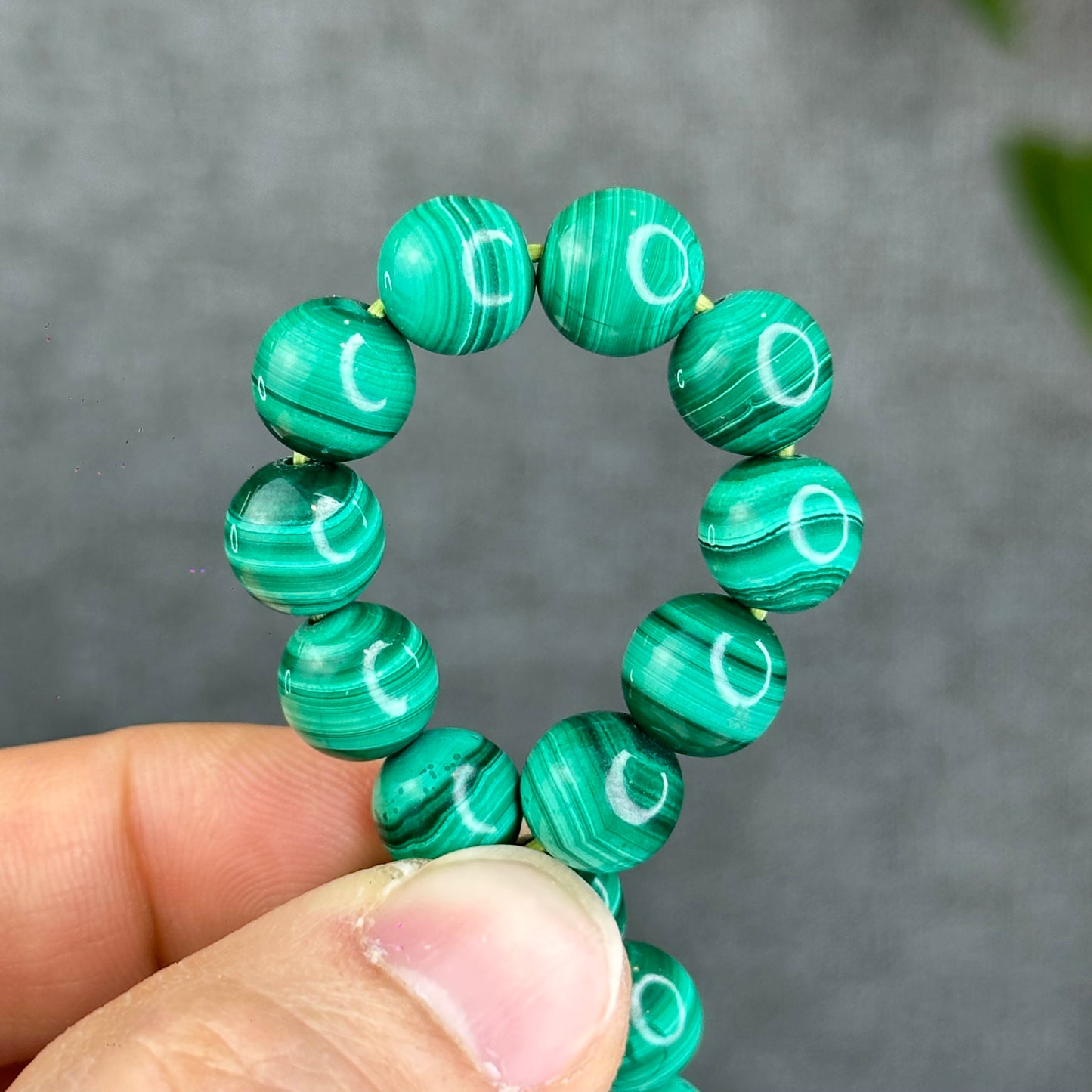 Natural Malachite Bracelet Size 8-9 mm
