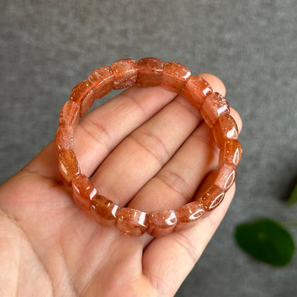 Golden Sunstone Flat Bracelet Size 14 mm