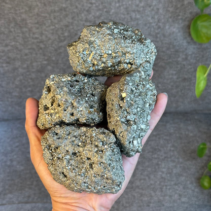 Natural Raw Pyrite Cluster