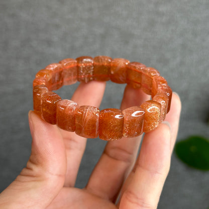 Golden Sunstone Flat Bracelet Size 14 mm