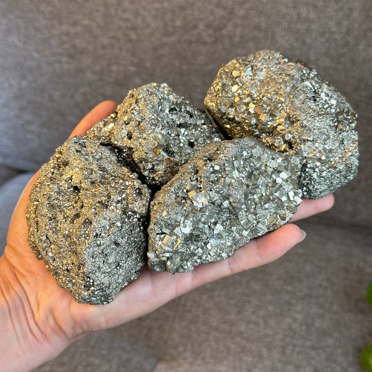 Natural Raw Pyrite Cluster